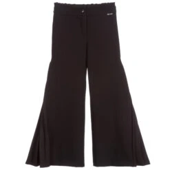 Loredana Girls Black Pleated Trousers