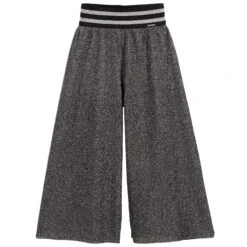 Loredana Girls Glittery Silver Culottes