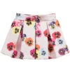 Love Made Love Pink Pansy Print Skater Skirt
