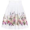 Love Made Love Pleated Floral Print Skirt
