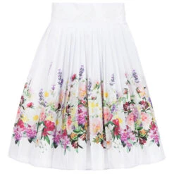 Love Made Love Pleated Floral Print Skirt