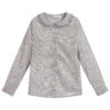 Malvi & Co Girls Grey & Blue Cotton Shirt