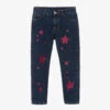 Marc Ellis Blue & Pink Glitter Star Jeans