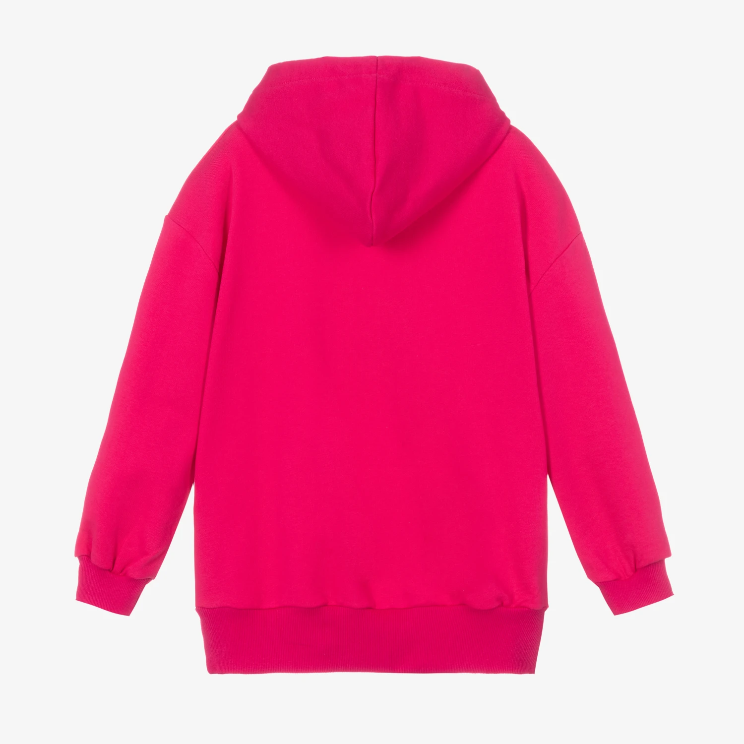 Marc Ellis Girls Pink Cotton Logo Hoodie 3 Marc Ellis Girls Pink Cotton Logo Hoodie - Image 3