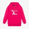 Marc Ellis Girls Pink Cotton Logo Hoodie