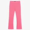 Marc Ellis Girls Pink Crêpe Flared Trousers
