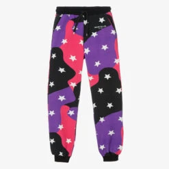 Marc Ellis Girls Purple Star Joggers