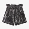 Marc Ellis Grey Sparkly Shorts
