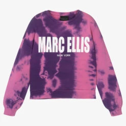 Marc Ellis Pink & Purple Tie-Dye Sweatshirt