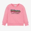 MARC JACOBS Girls Pink Cotton Logo Sweatshirt