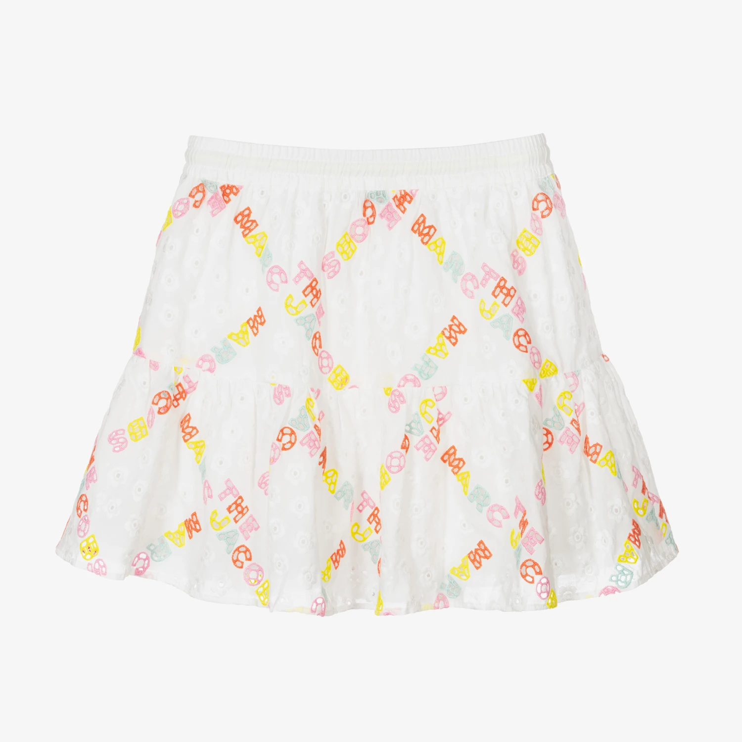 MARC JACOBS White Broderie Anglaise Skirt 3 MARC JACOBS White Broderie Anglaise Skirt - Image 3
