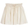 Mayoral Beige & Gold Linen Skirt
