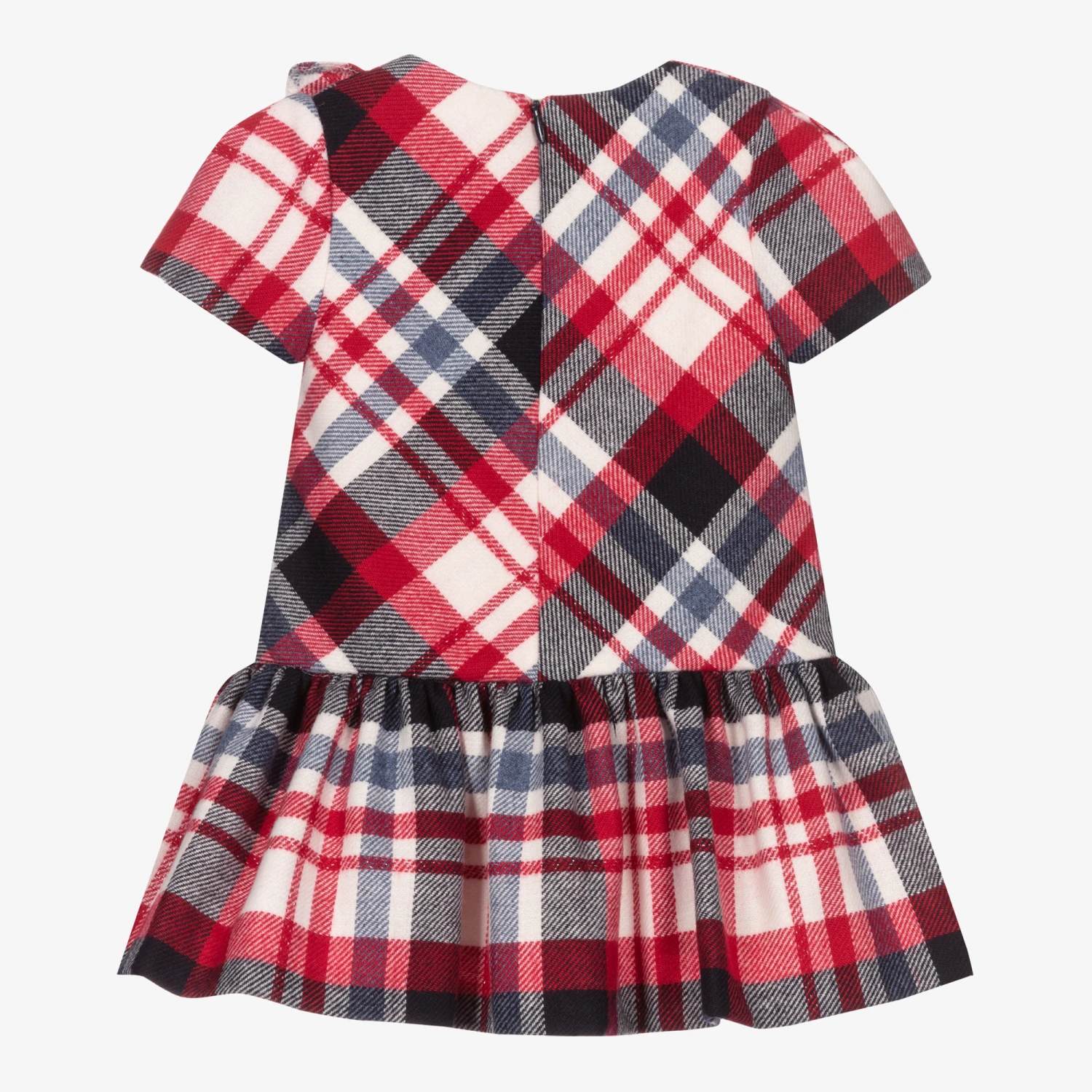 Mayoral Blue & Red Check Dress 2 Mayoral Blue & Red Check Dress - Image 2