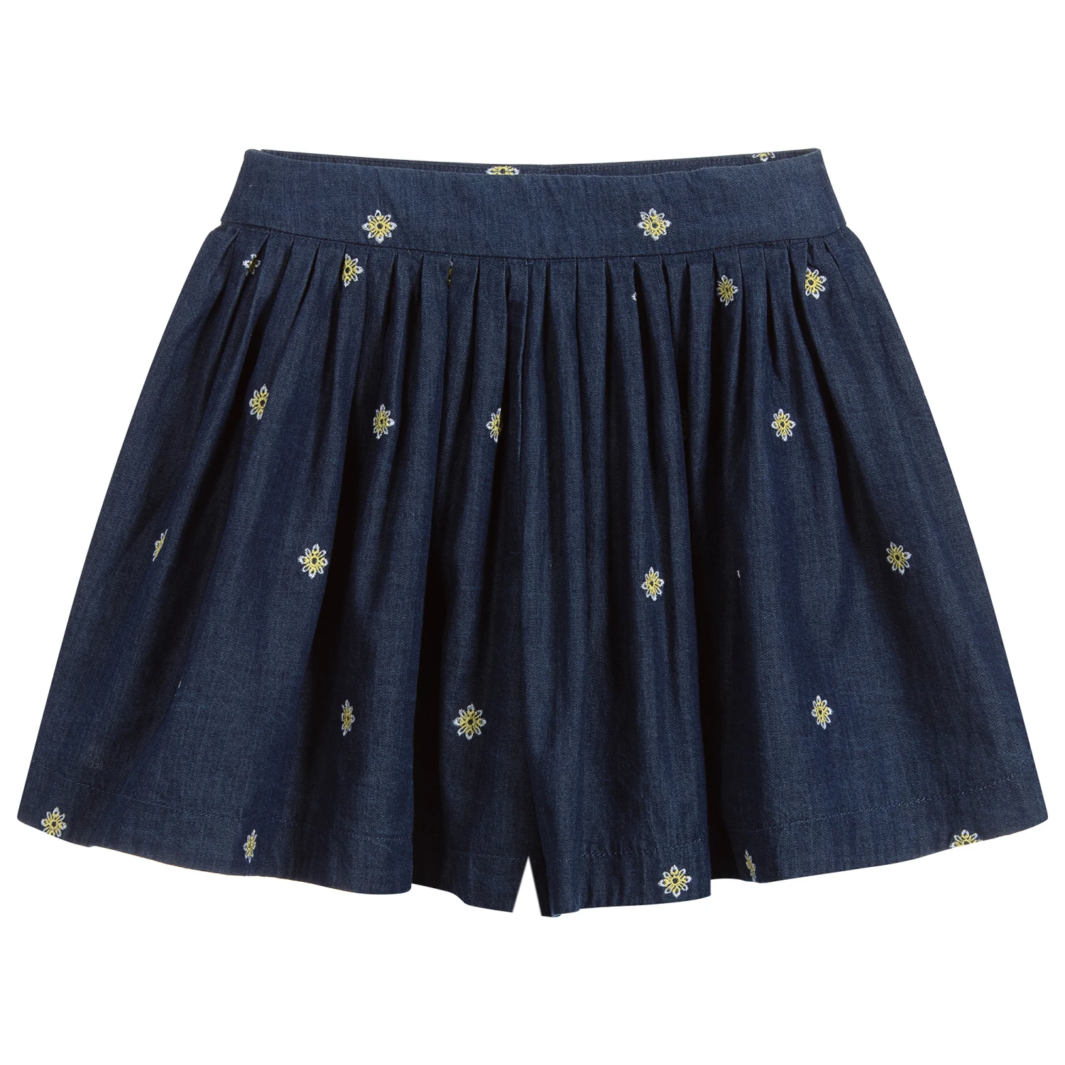 Mayoral Blue & Yellow Denim Shorts 2 Mayoral Blue & Yellow Denim Shorts - Image 2