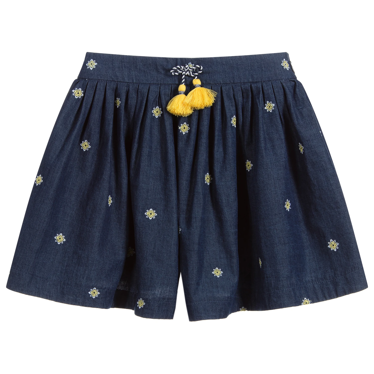 Mayoral Blue & Yellow Denim Shorts 1 Mayoral Blue & Yellow Denim Shorts