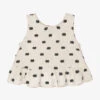 Mayoral Girls Beige & Black Polka Dot Blouse