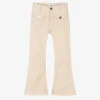 Mayoral Girls Beige Denim Flared Jeans