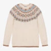 Mayoral Girls Beige Fair Isle Sweater