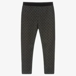 Mayoral Girls Black Dotted Leggings