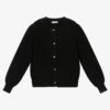 Mayoral Girls Black Wool Knit Cardigan