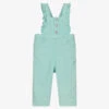 Mayoral Girls Blue Cotton Dungarees