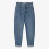 Mayoral Girls Blue Denim High Waist Jeans