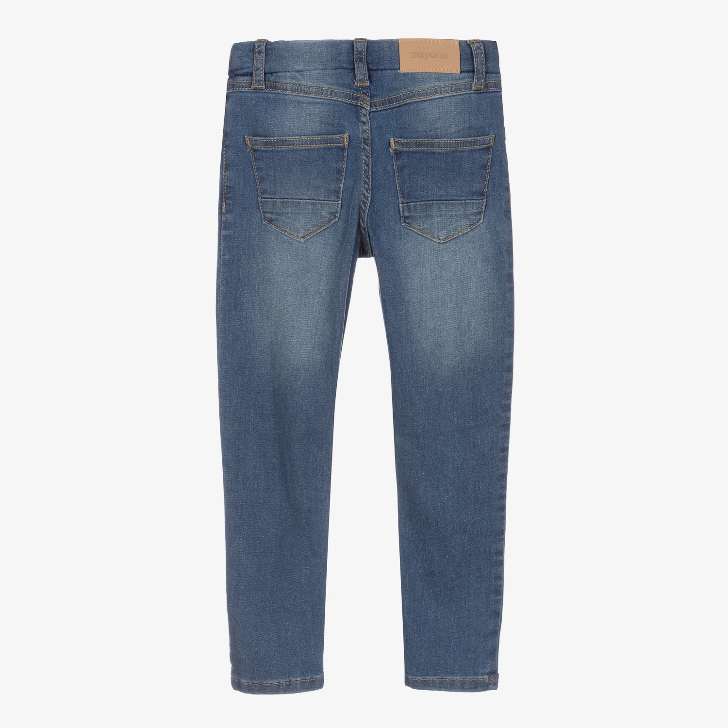 Mayoral Girls Blue Denim Jeggings 2 Mayoral Girls Blue Denim Jeggings - Image 2