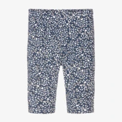 Mayoral Girls Blue Leopard Print Leggings