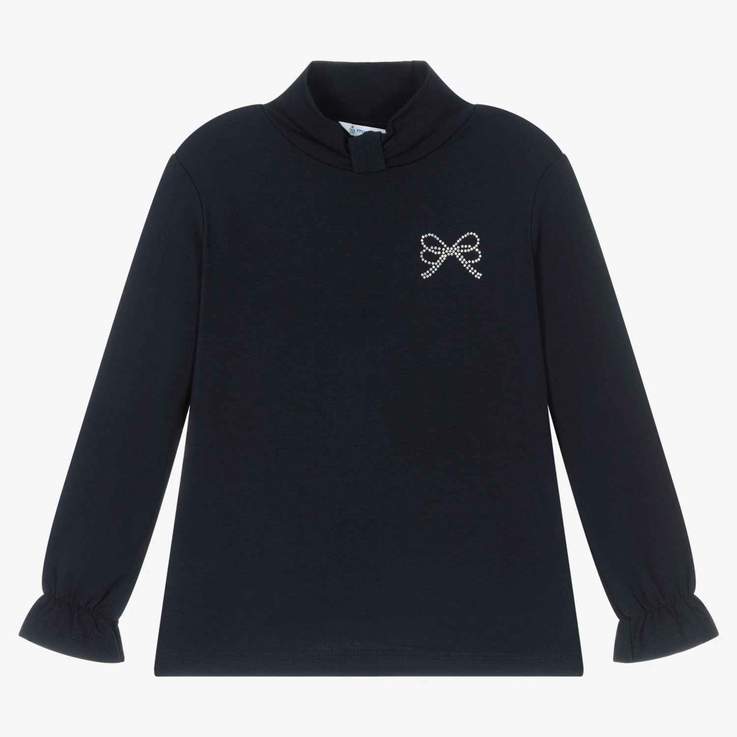 Mayoral Girls Blue Turtle Neck Top 1 Mayoral Girls Blue Turtle Neck Top