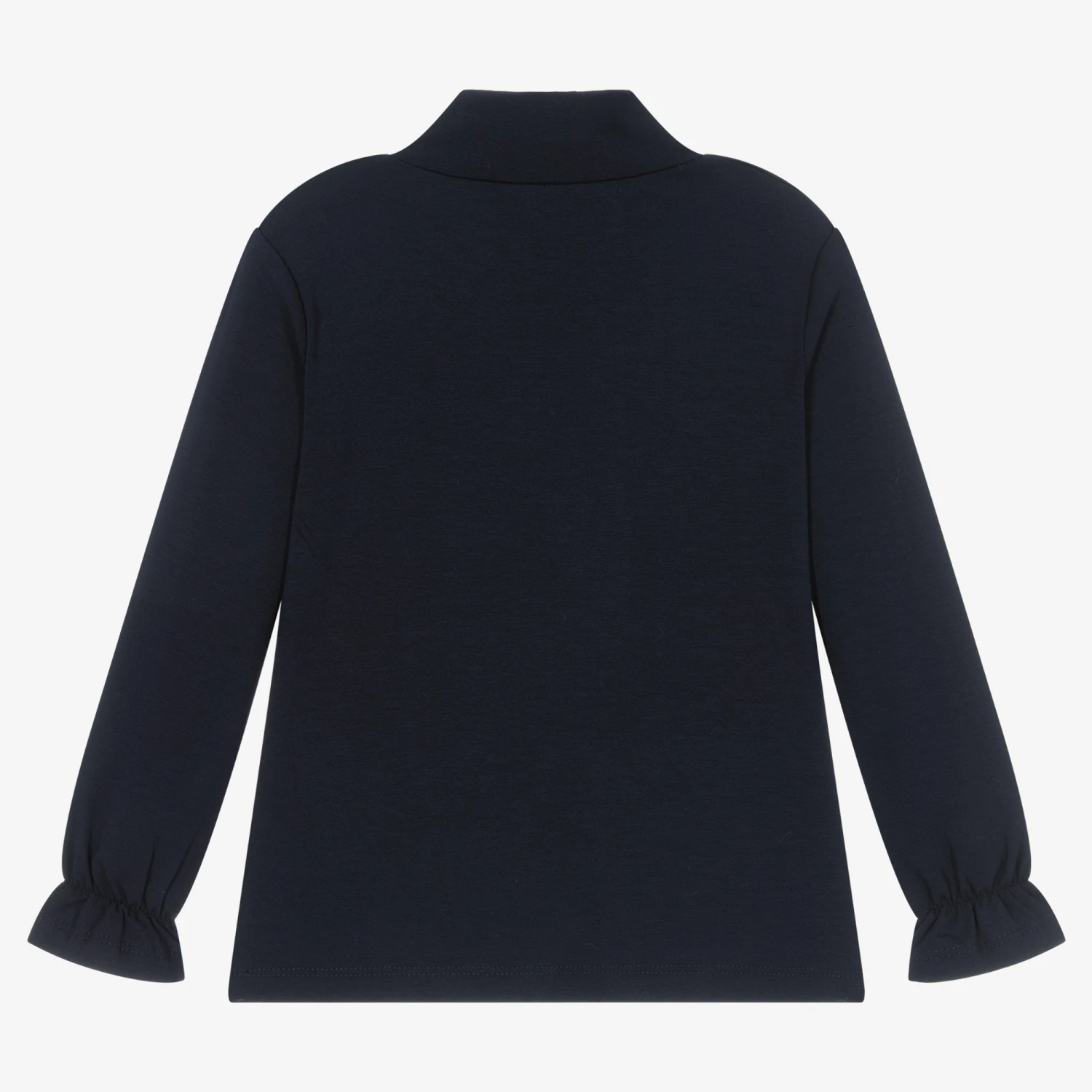 Mayoral Girls Blue Turtle Neck Top 2 Mayoral Girls Blue Turtle Neck Top - Image 2