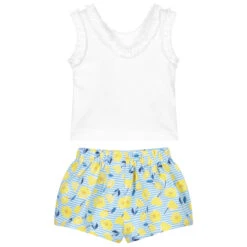 Mayoral Girls Blue & Yellow Shorts Set -Deals Whimsy Collection Store mayoral girls blue yellow shorts set 372026 98f95cfb6fe5181fd2ab096a54c4772261cb739a