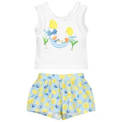 Mayoral Girls Blue & Yellow Shorts Set -Deals Whimsy Collection Store mayoral girls blue yellow shorts set 372026 ae98a7dd49cd5054b8c5f638a8dab38618beaebb