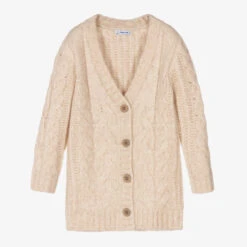 Mayoral Girls Cable Knit Cardigan