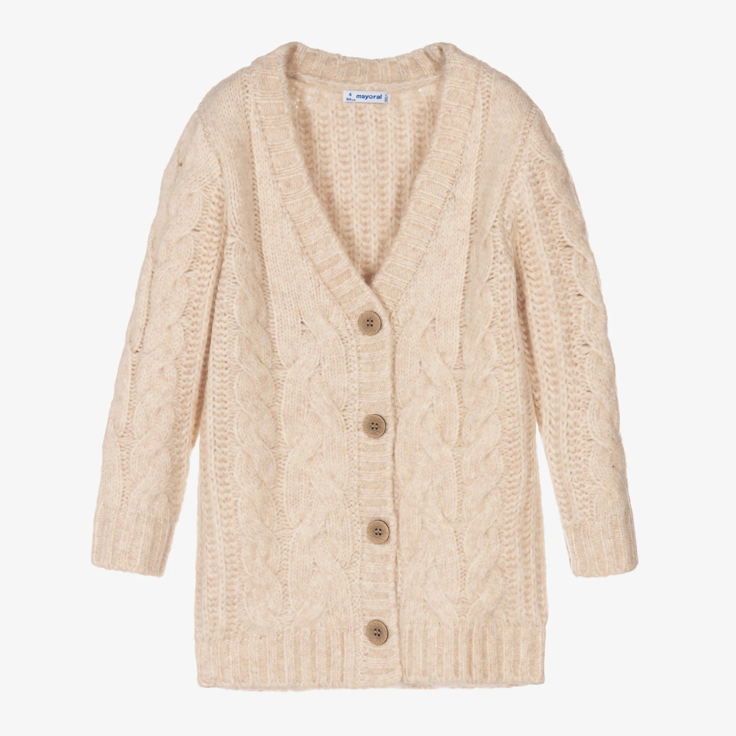 Mayoral Girls Cable Knit Cardigan 1 Mayoral Girls Cable Knit Cardigan