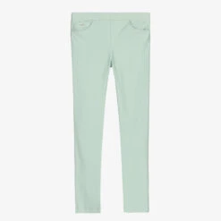 Mayoral Girls Green Cotton Jeggings