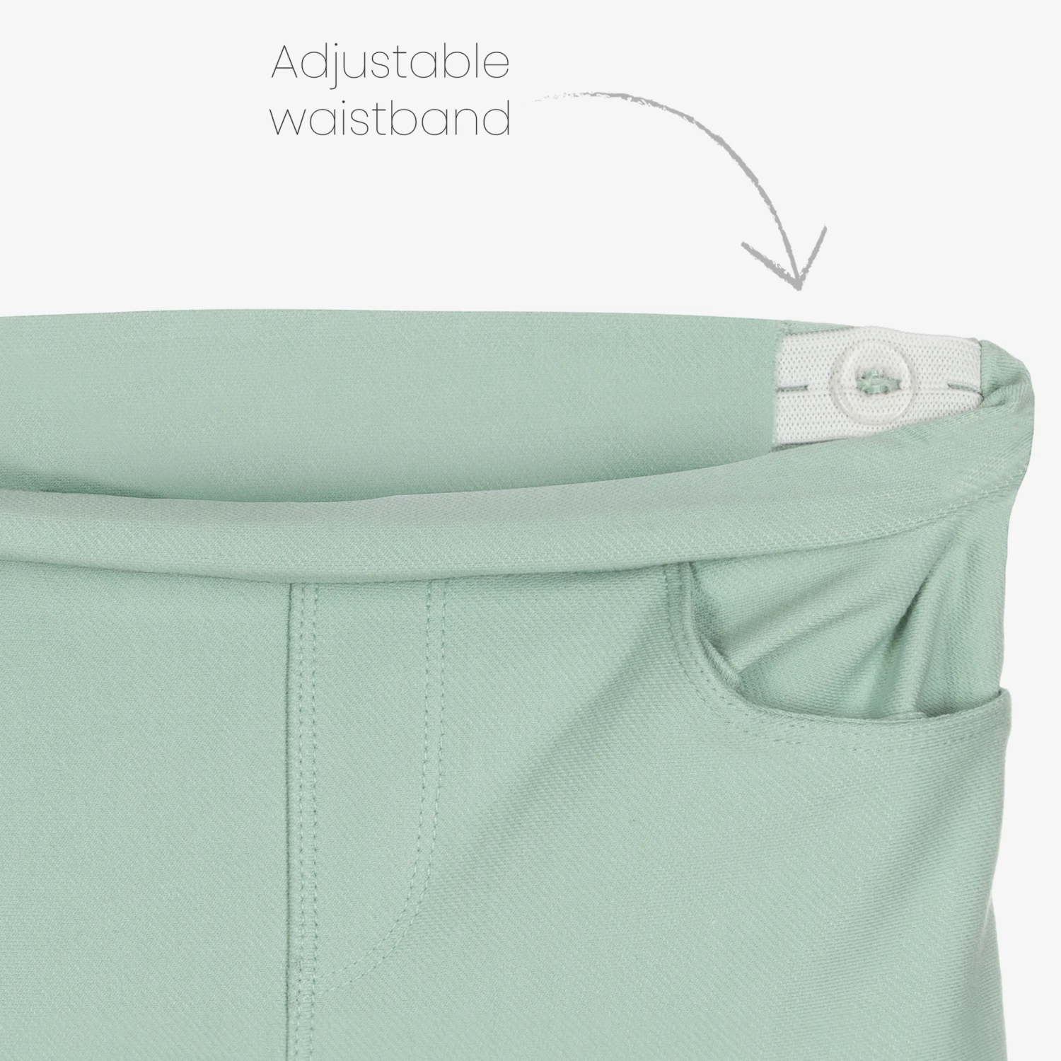 Mayoral Girls Green Cotton Jeggings 3 Mayoral Girls Green Cotton Jeggings - Image 3