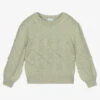 Mayoral Girls Green Knit Sweater