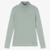 Mayoral Girls Green Roll Neck Sweater