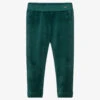 Mayoral Girls Green Velour Leggings