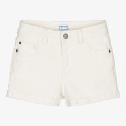 Mayoral Girls Ivory Denim Shorts -Deals Whimsy Collection Store mayoral girls ivory denim shorts 445704 784c9c66a058c5f6dcb0071395b36157c677caaa