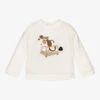 Mayoral Girls Ivory Dog Top