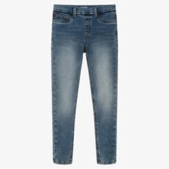 Mayoral Girls Mid-Blue Denim Jeggings