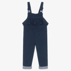 Mayoral Girls Navy Blue Dungarees