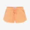 Mayoral Girls Orange Cotton Jersey Shorts