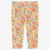 Mayoral Girls Orange Floral Leggings