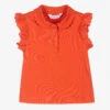 Mayoral Girls Orange Polo Shirt