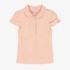 Mayoral Girls Pale Pink Cotton Polo Shirt