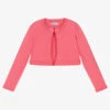 Mayoral Girls Pink Cotton Knit Cardigan