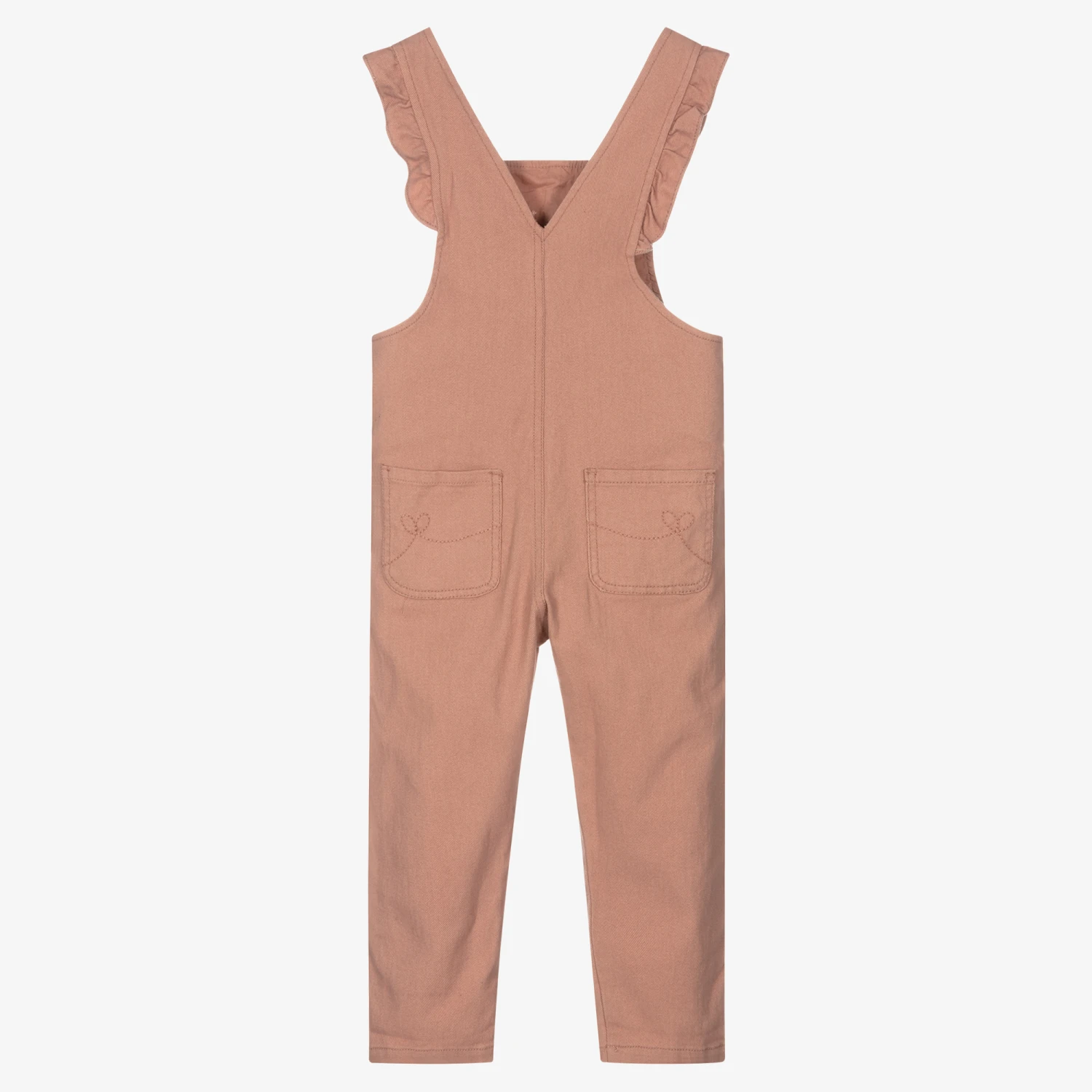 Mayoral Girls Pink Denim Dungarees 2 Mayoral Girls Pink Denim Dungarees - Image 2