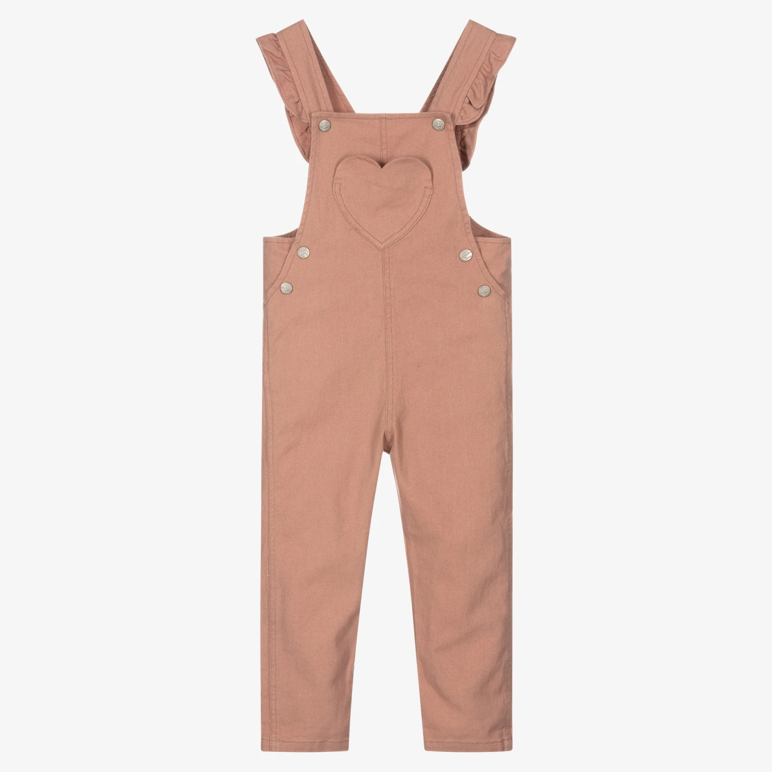 Mayoral Girls Pink Denim Dungarees 1 Mayoral Girls Pink Denim Dungarees